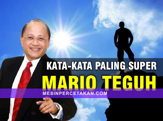 Usaha Percetakan: TIPS SUKSES Bisnis Percetakan Bisnis Percetakan Mario Teguh