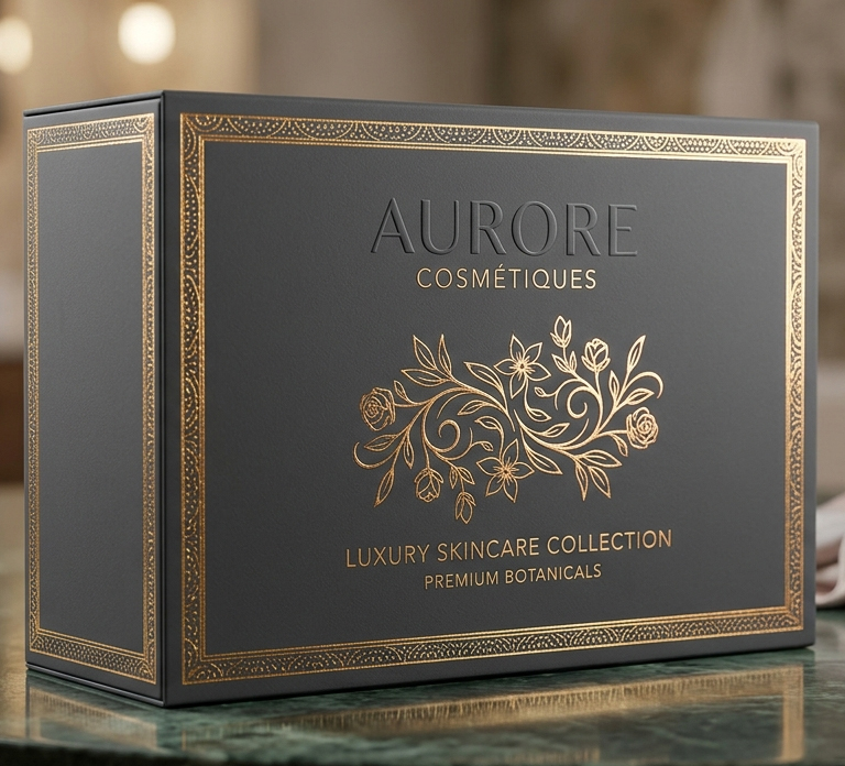 Luxury Cosmetic Hotprint Packaging